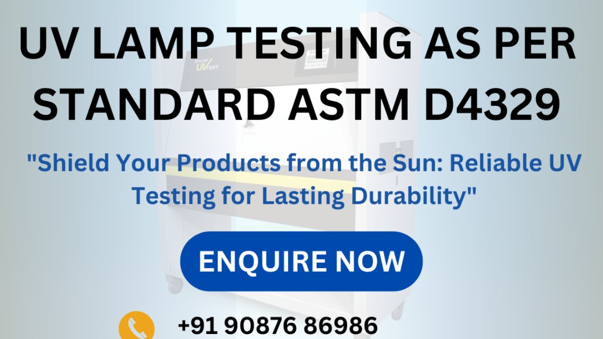 UV Lamp Testing As Per Standard ASTM D4329