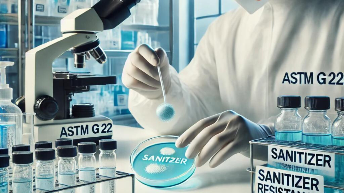Sanitizer Resistance Testing As Per ASTM G 22