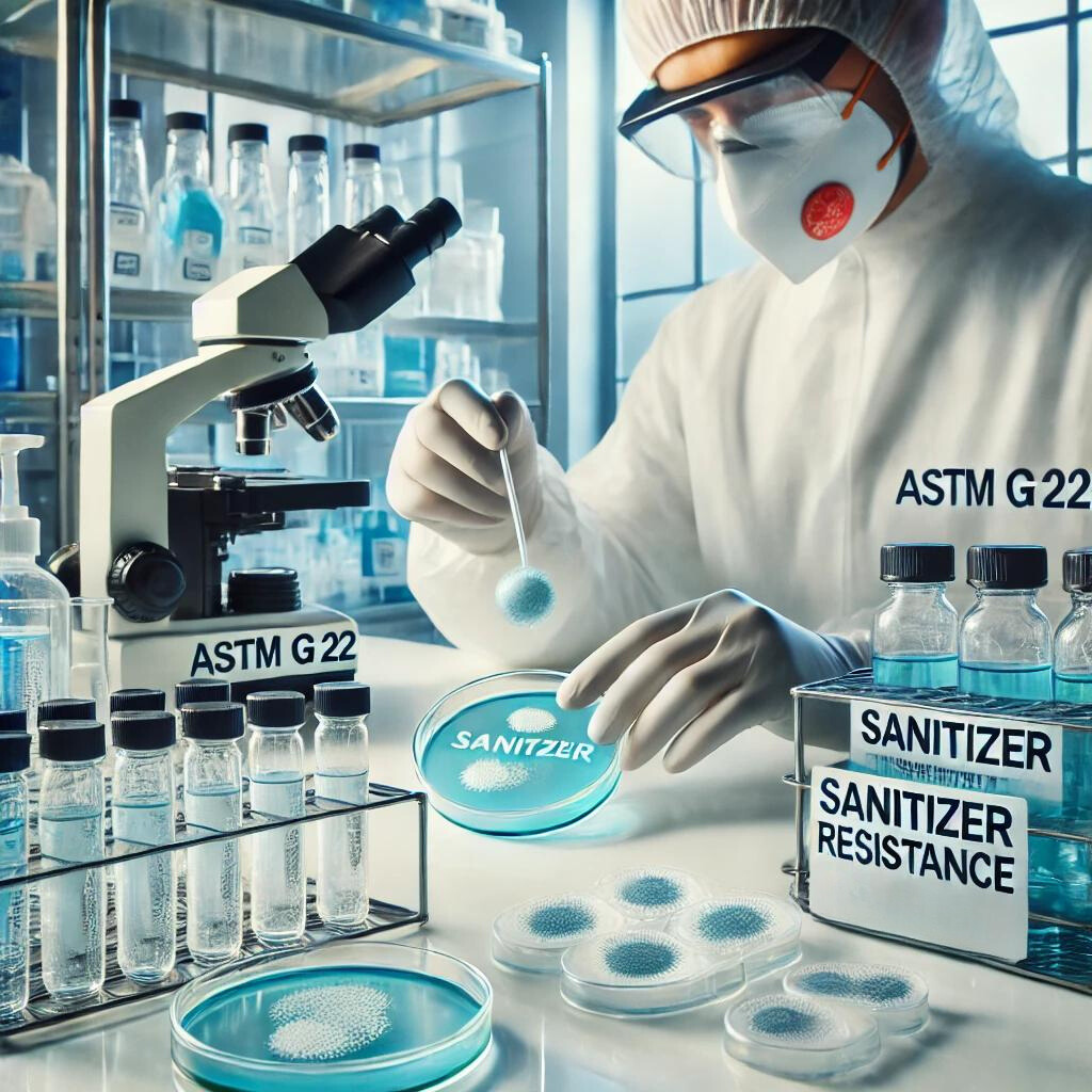 Sanitizer Resistance Testing As Per ASTM G 22